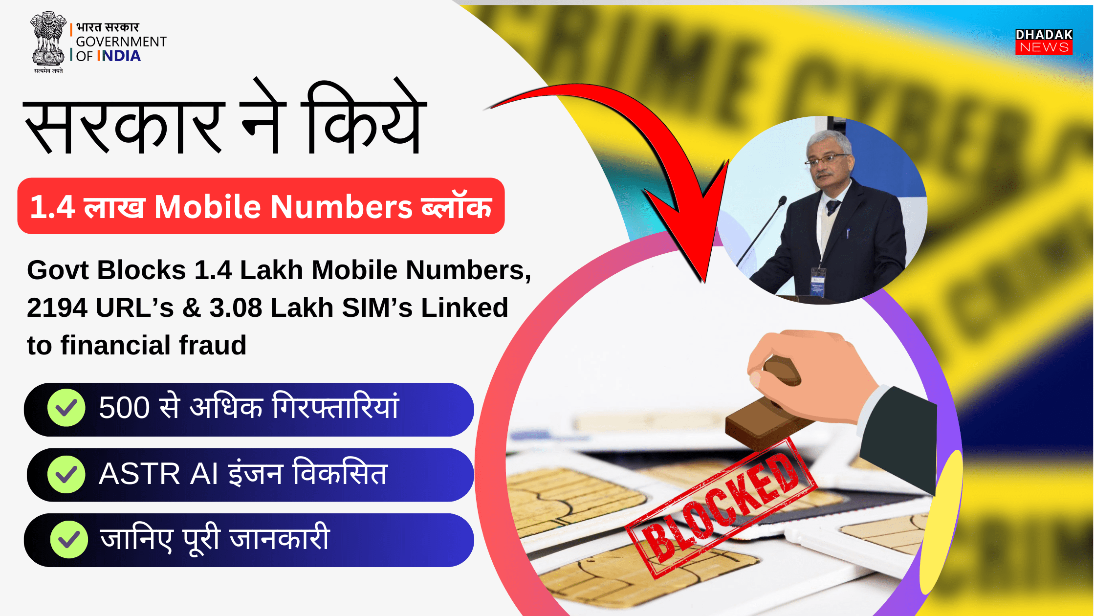 Govt Blocks 1.4 Lakh Mobile Numbers Linked to Financial Fraud: RBI के बाद भारत सरकार ने की Digital Fraud के खिलाफ कार्रवाई